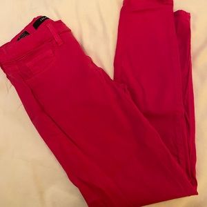 JBrand pink sateen pants